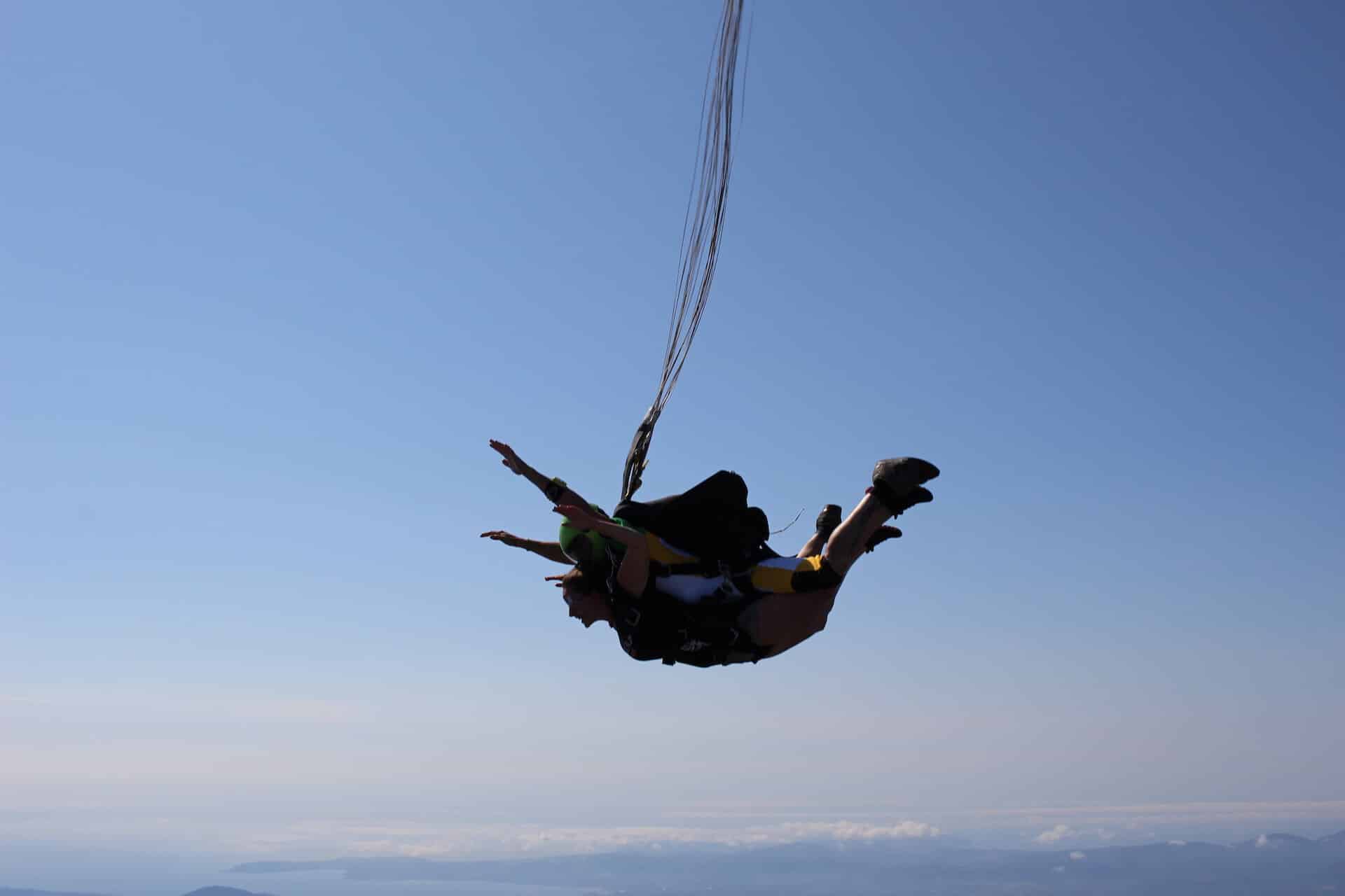 Baptême de saut en parachute en PACA