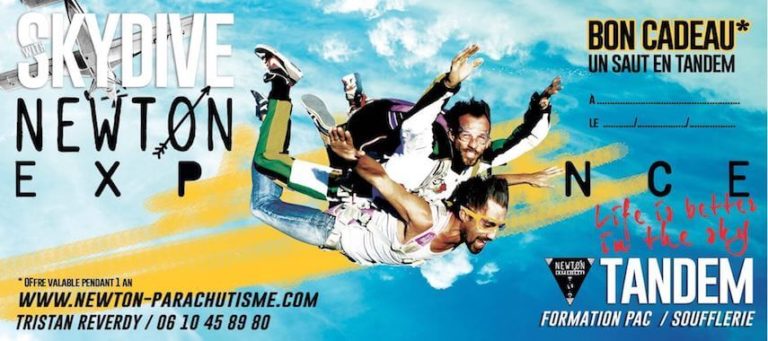 Bon Cadeau Saut En Parachute à Imprimer